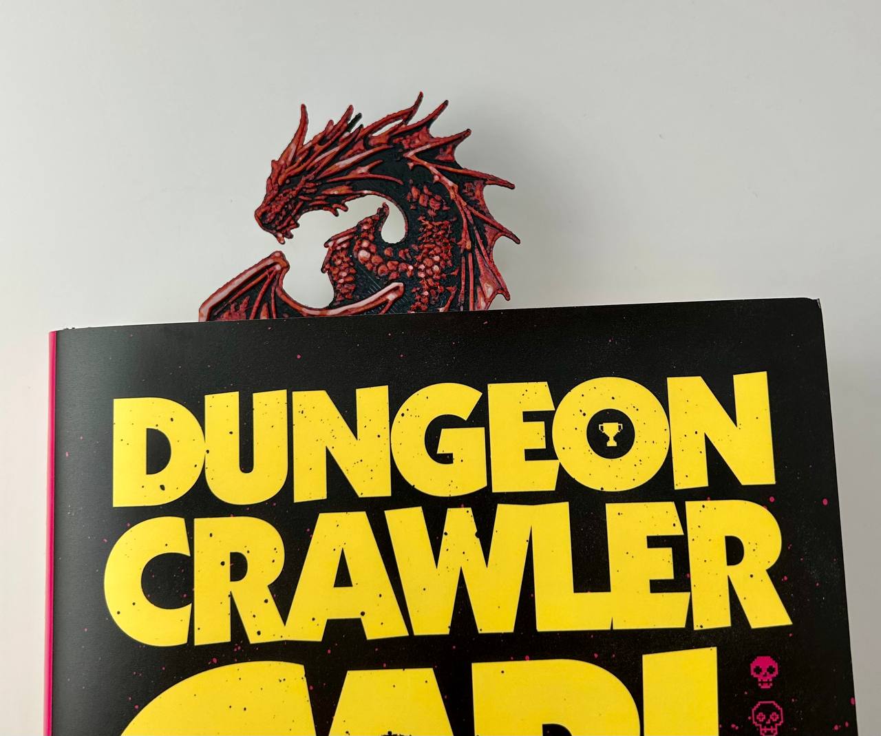 Crimson Wyvern - 3D Printed Dragon Bookmark