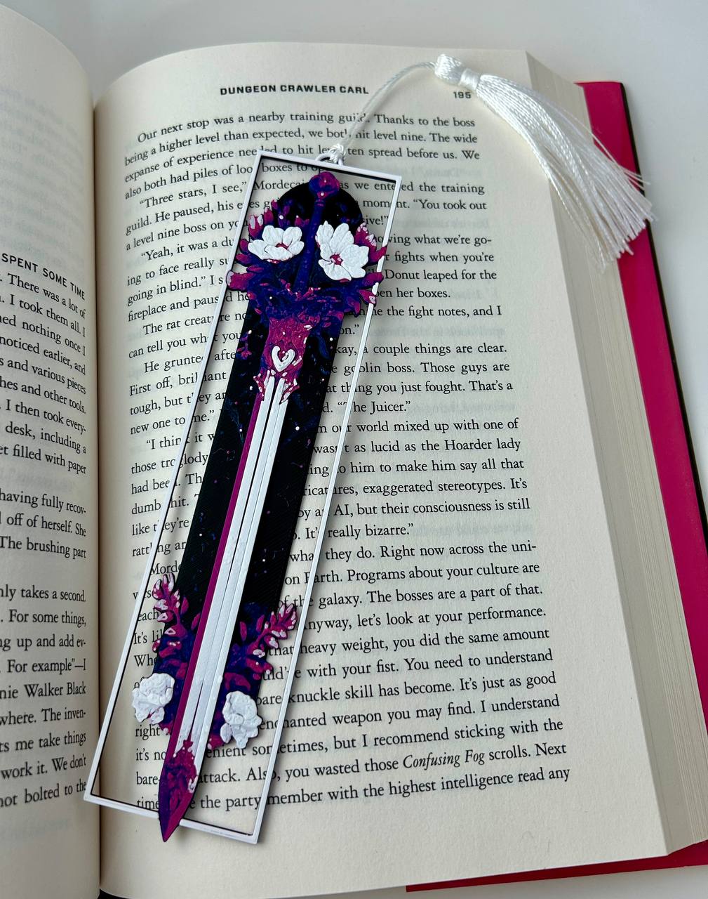 'Night Petal' 3D Printed Framed Bookmark