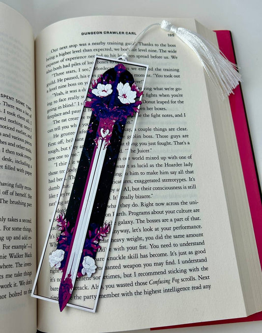'Night Petal' 3D Printed Framed Bookmark